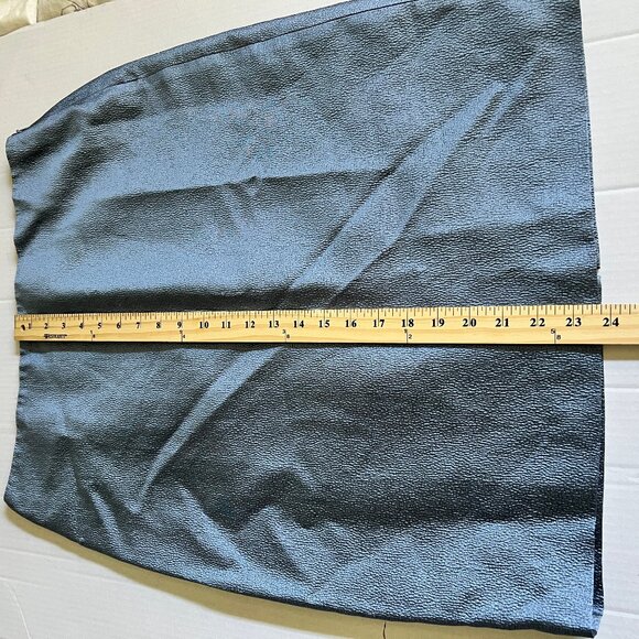 VTG Dana Buchman SILK Pencil Skirt Iridescent Blue| Sz 12 | NWT Deadstock - Picture 6 of 8